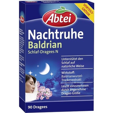 

Abtei Nachtruhe Таблетки для сна с валерианой N - растительное средство для спокойного и здорового сна и нервного стресса