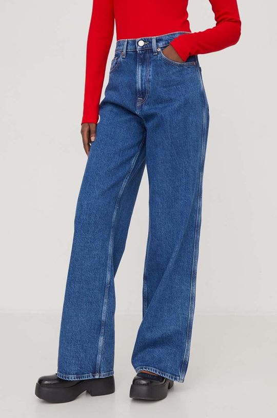 Джинсы Tommy Jeans, синий широкие джинсы mud jeans sara синий