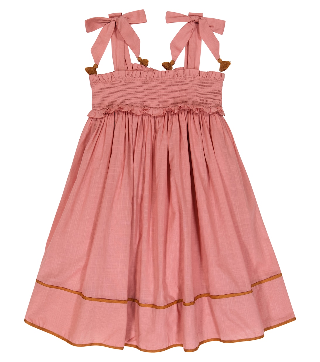 Хлопковое платье Clover Zimmermann Kids, розовый