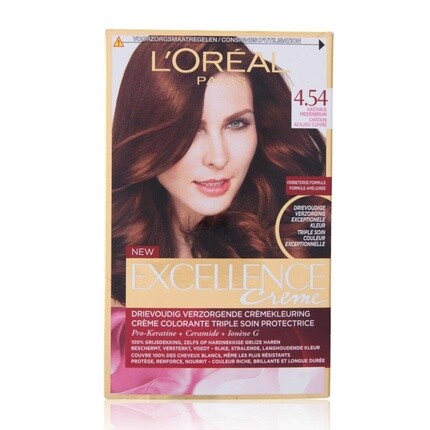 

Loreal Excellence 4.54 Каштан Средне-коричневый, L'Oreal