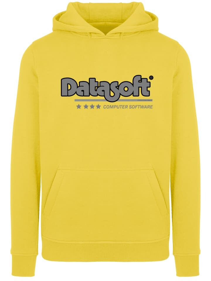

Пуловер F4NT4STIC DATASOFT schwarz Retro Videospiel Gaming, цвет taxi yellow