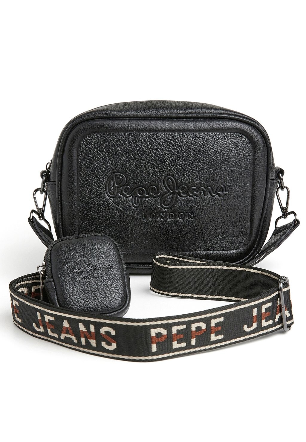 

Сумка через плечо Pepe Jeans с логотипом, черный