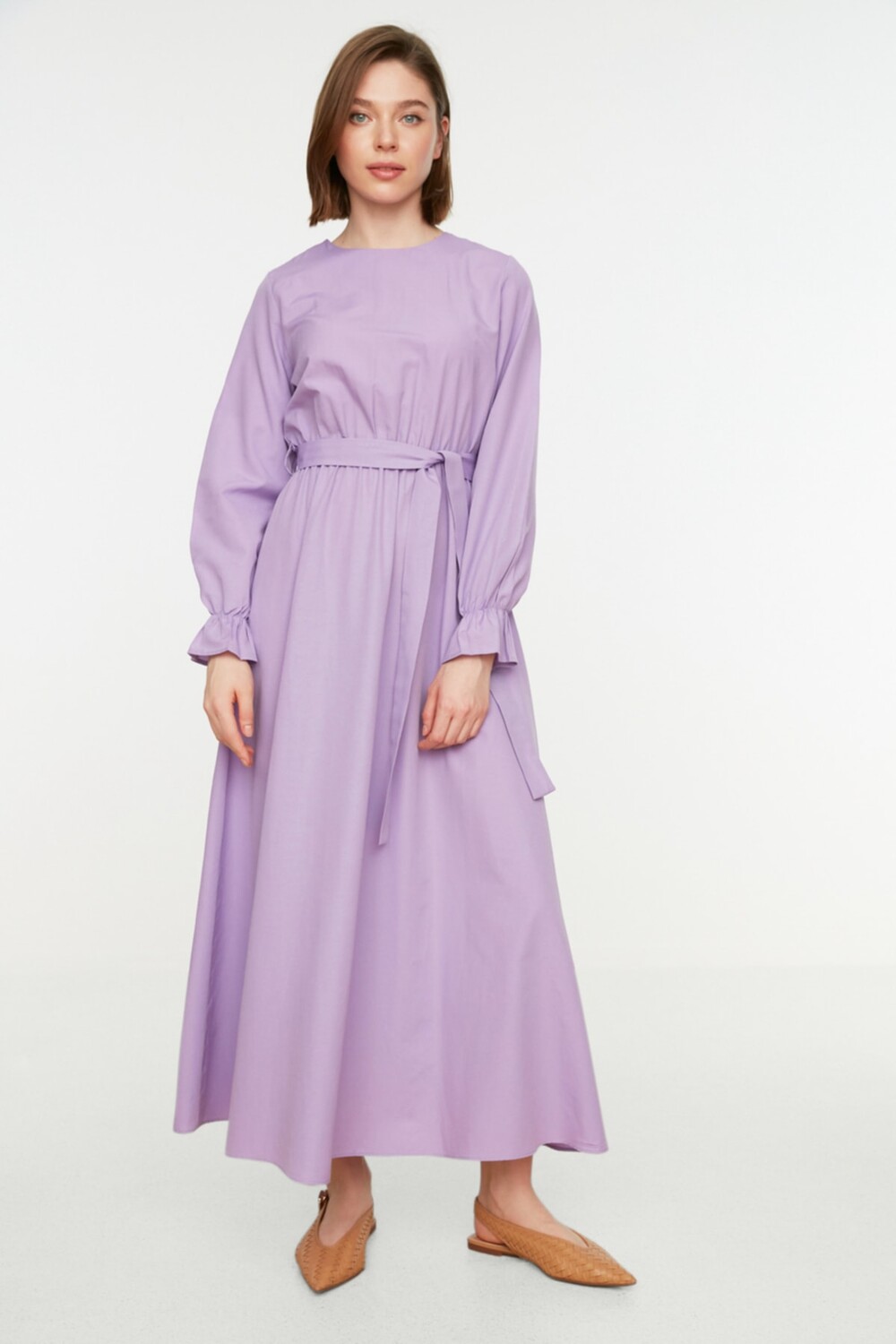 

Платье - Фиолетовое - Фигуристка Trendyol Modest, фиолетовый