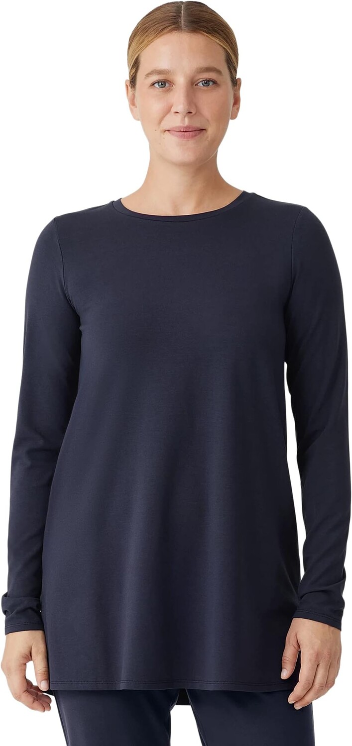 

Туника с круглым вырезом Eileen Fisher, цвет Nocturne