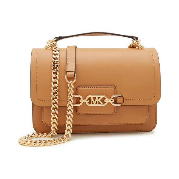 

Кожаная сумка-мессенджер вереск Michael Kors, коричневый