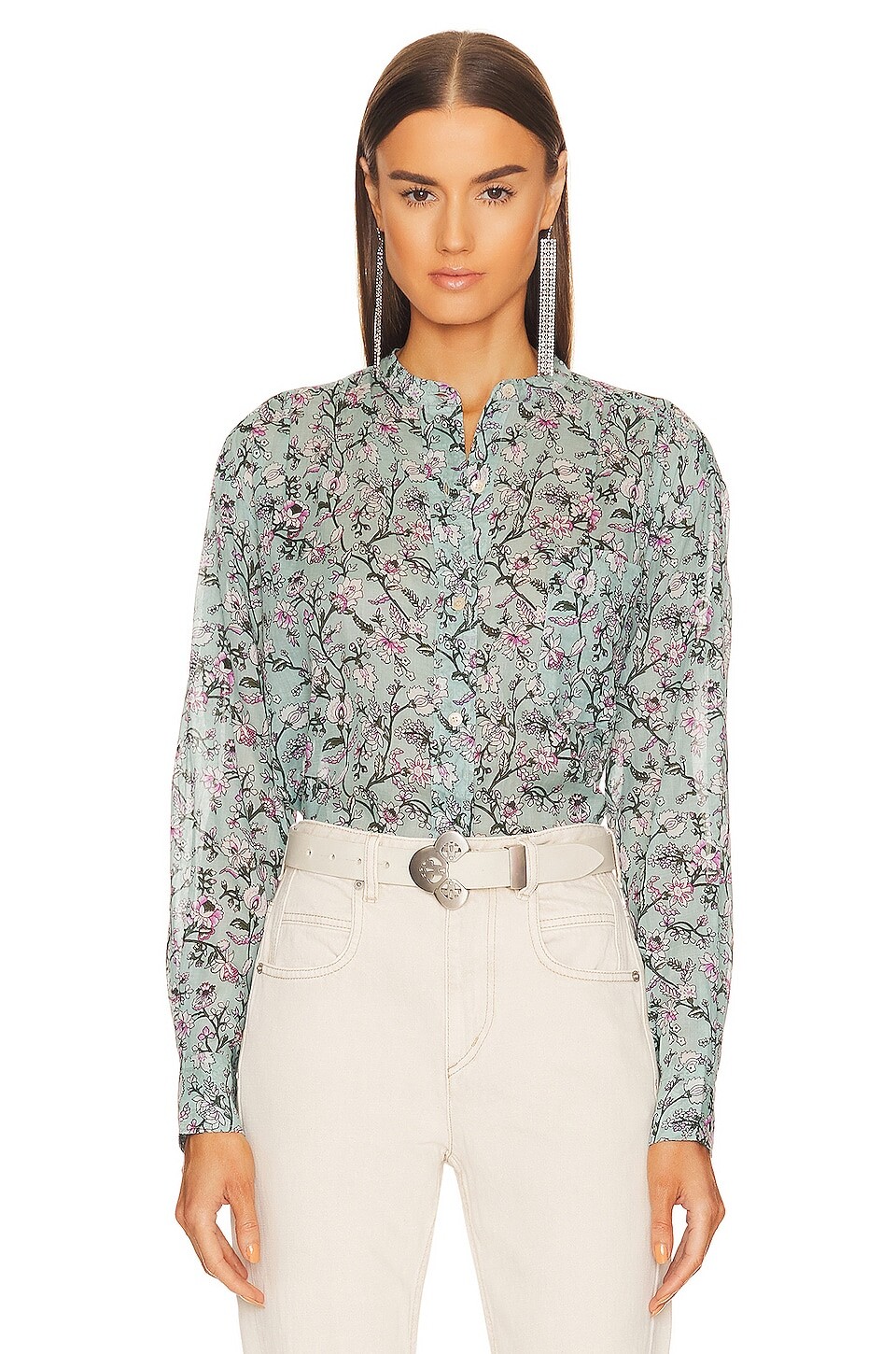 

Топ Isabel Marant Etoile Mexika, цвет Almond Green