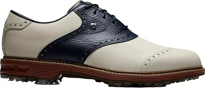 Мужские кроссовки для гольфа FootJoys Premiere Wilcox DryJoys, кремовый/темно-синий