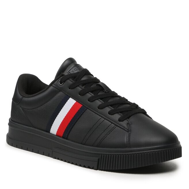 

Кроссовки Tommy Hilfiger SupercupLeather, черный