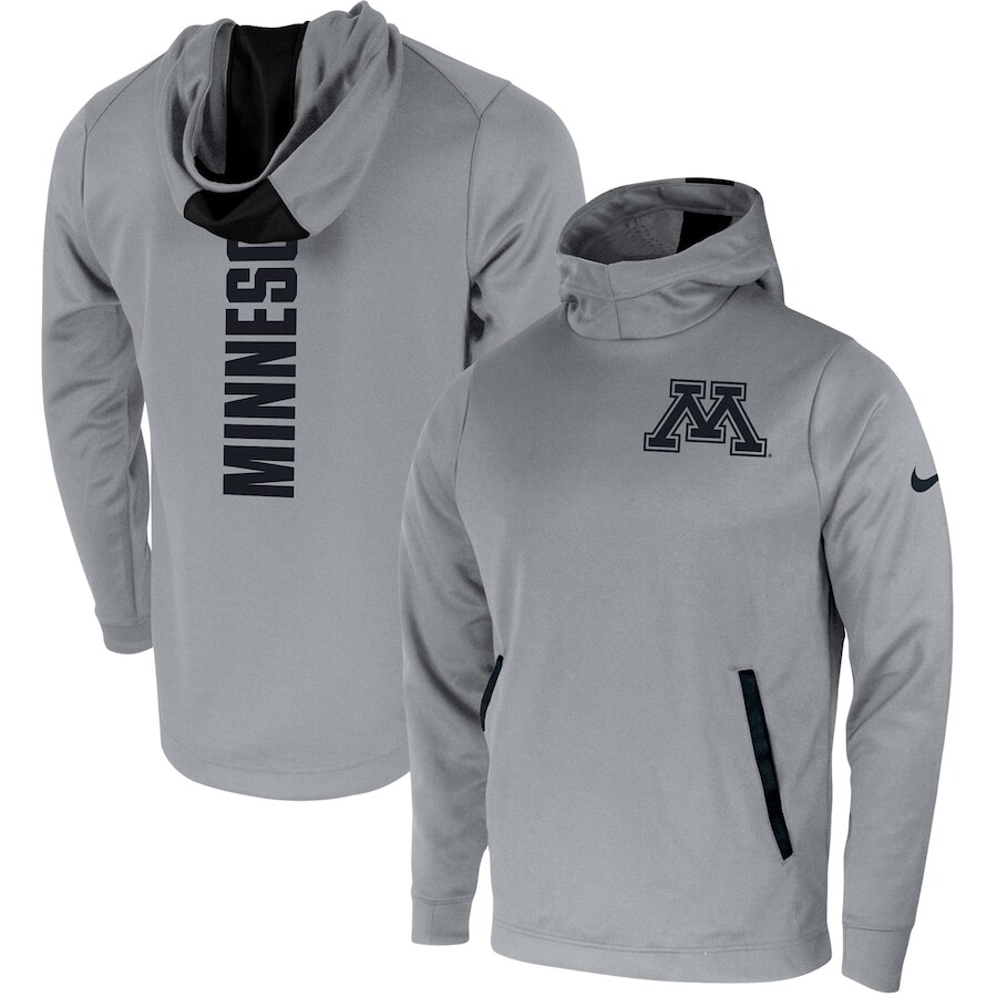 

Пуловер с капюшоном Nike Minnesota Golden Gophers, серый