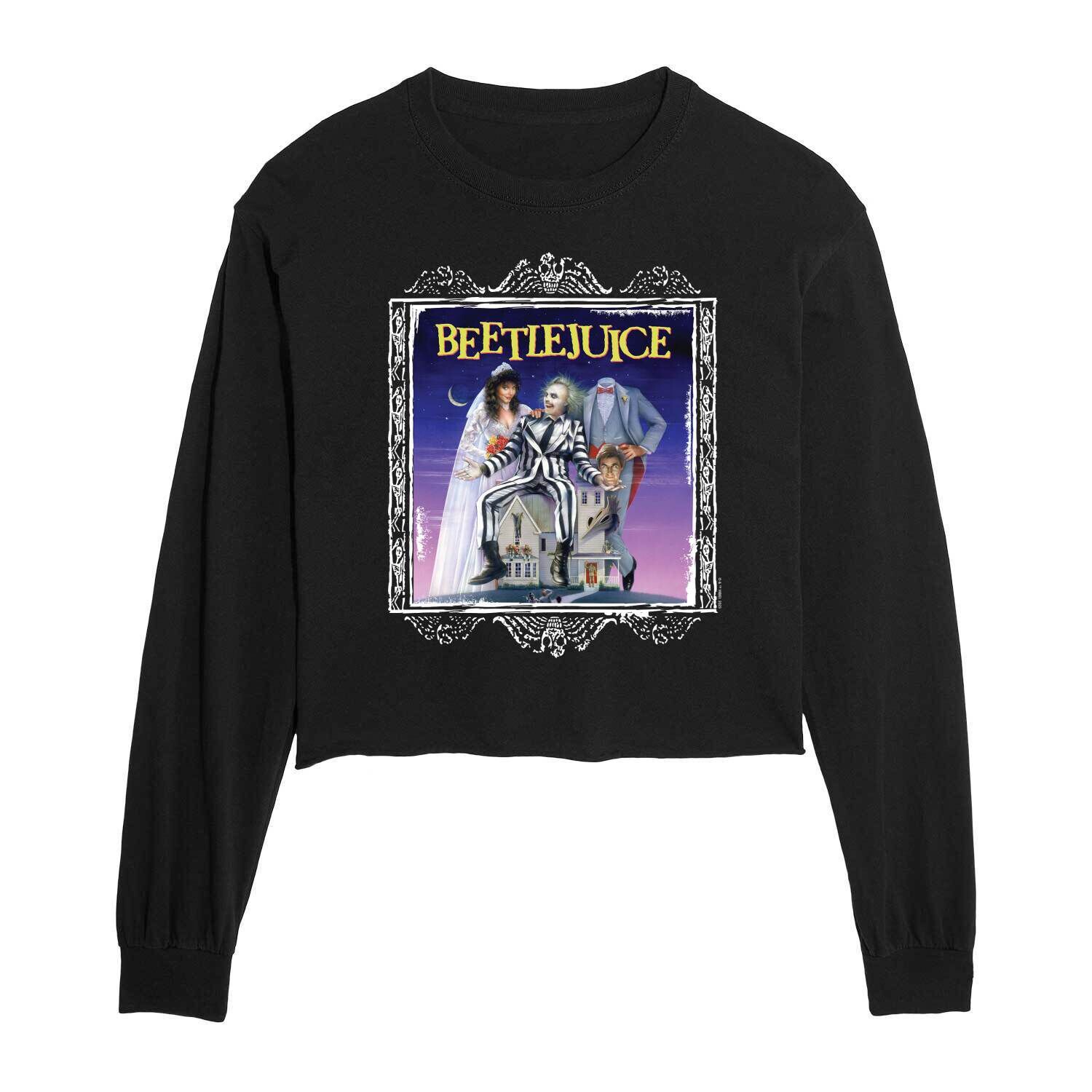 

Укороченная футболка с длинными рукавами для юниоров Beetlejuice Licensed Character