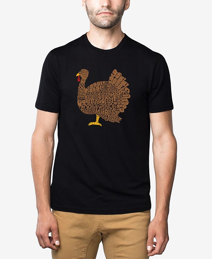 Мужская футболка Premium Blend Word Art на День Благодарения LA Pop Art, черный