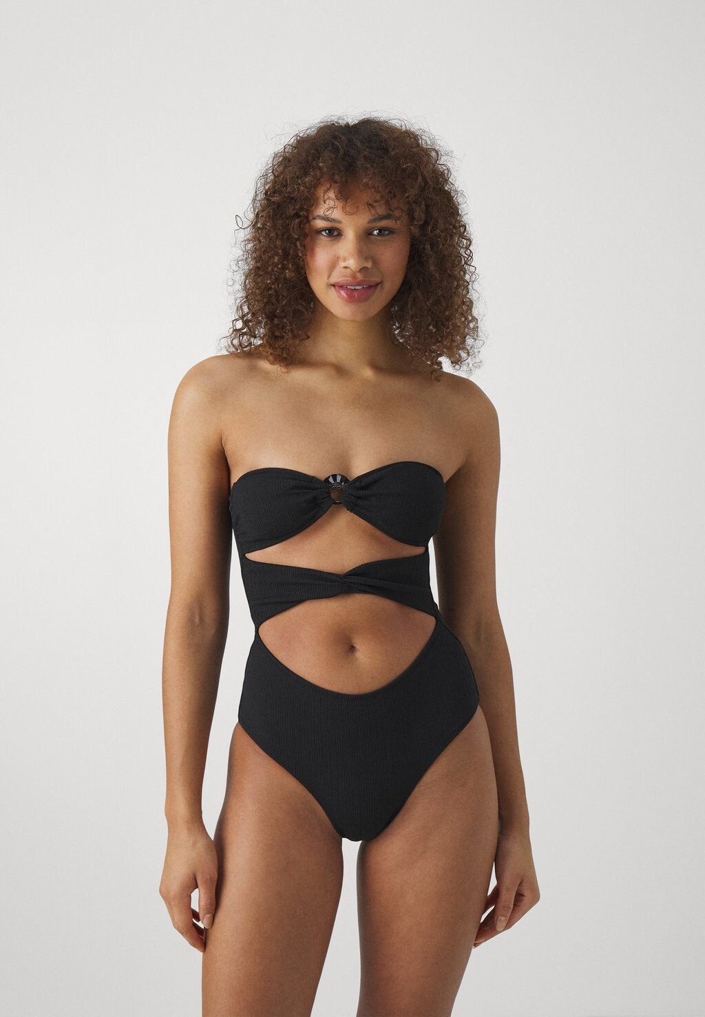 

Купальник KARL LAGERFELD DNA STRAPLESS SWIMSUIT, черный
