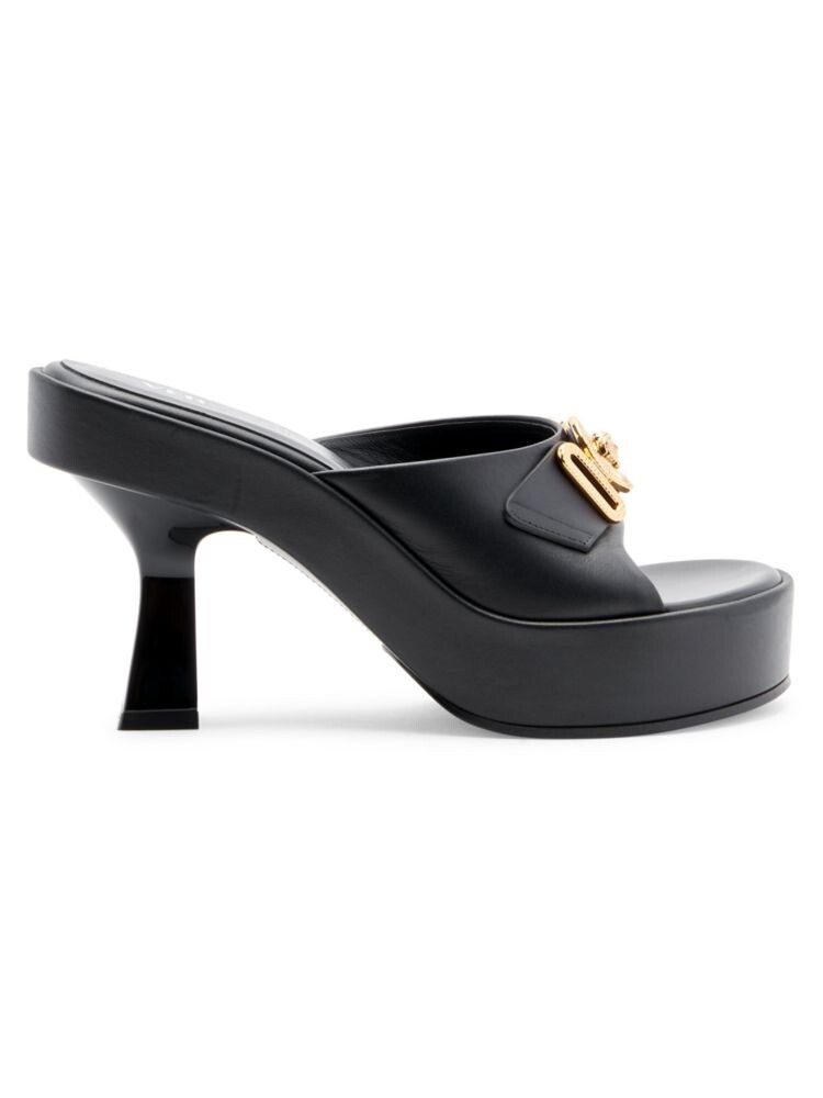 

Мюли с декором Medusa на каблуке и платформе Versace, черный