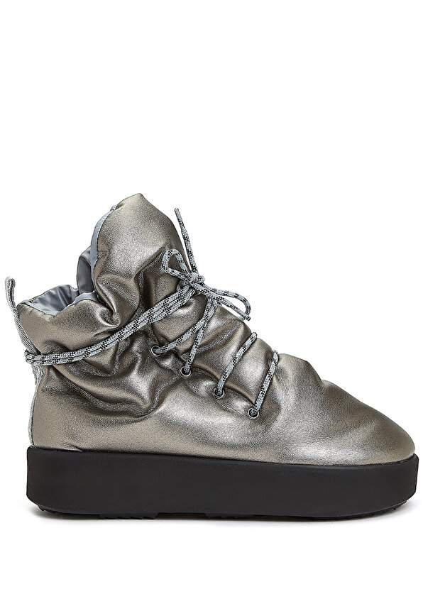 Серебряные женские ботинки Piume
