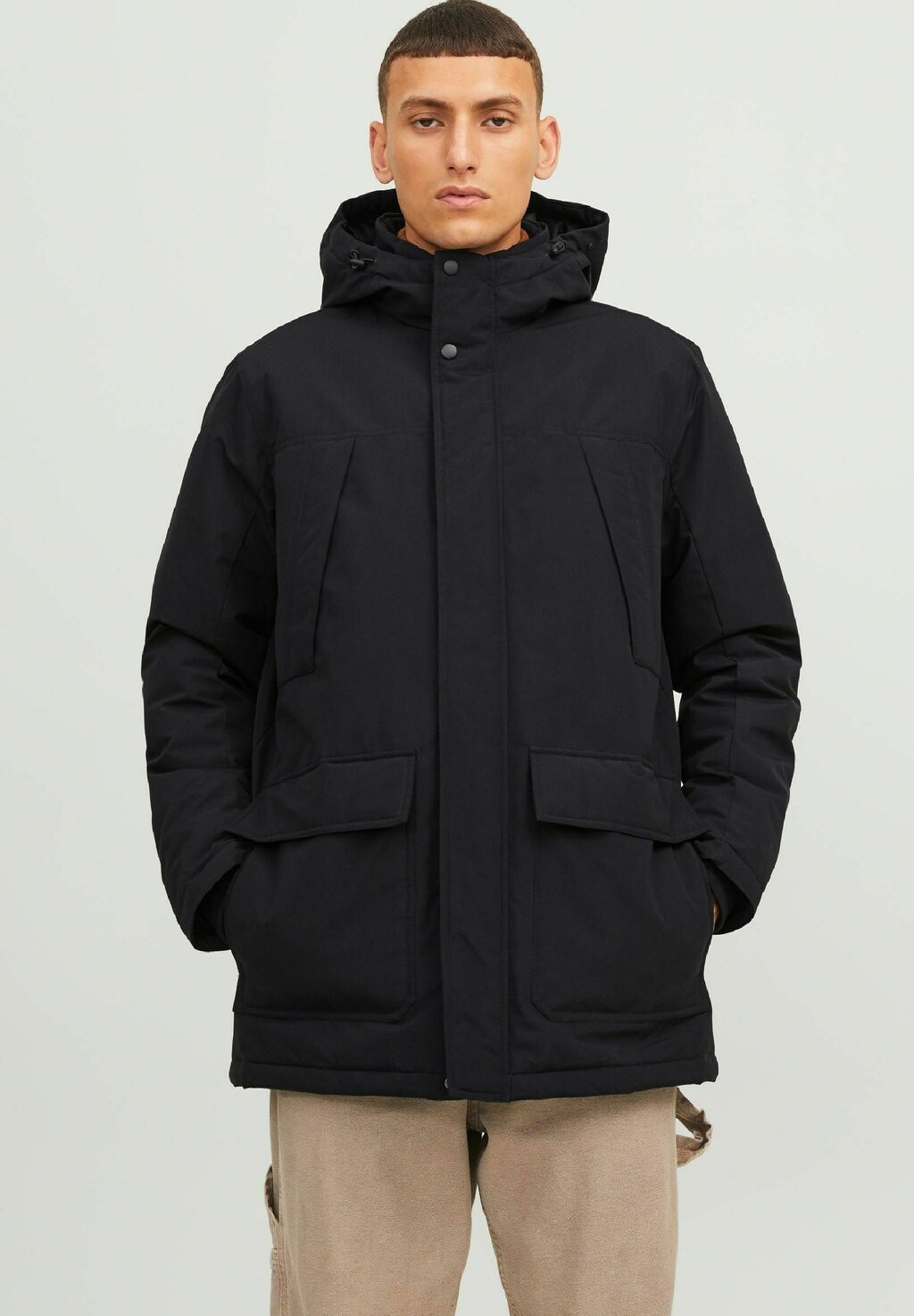 

Зимнее пальто Jack & Jones, черный