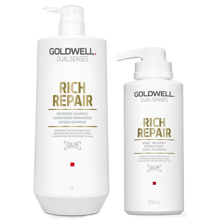 

Набор для восстановления волос: шампунь Goldwell Dualsenses Rich Repair, 500 мл