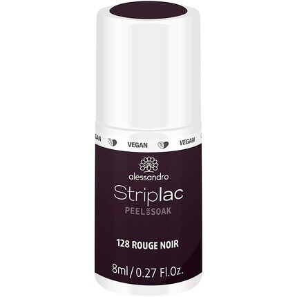 

УФ-лак для ногтей Striplac Peel Or Soak Vegan Rouge Noir, 8 мл, Alessandro