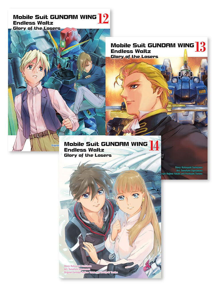 

Манга Mobile Suit Gundam Wing Glory of Losers Manga (12-14) Bundle