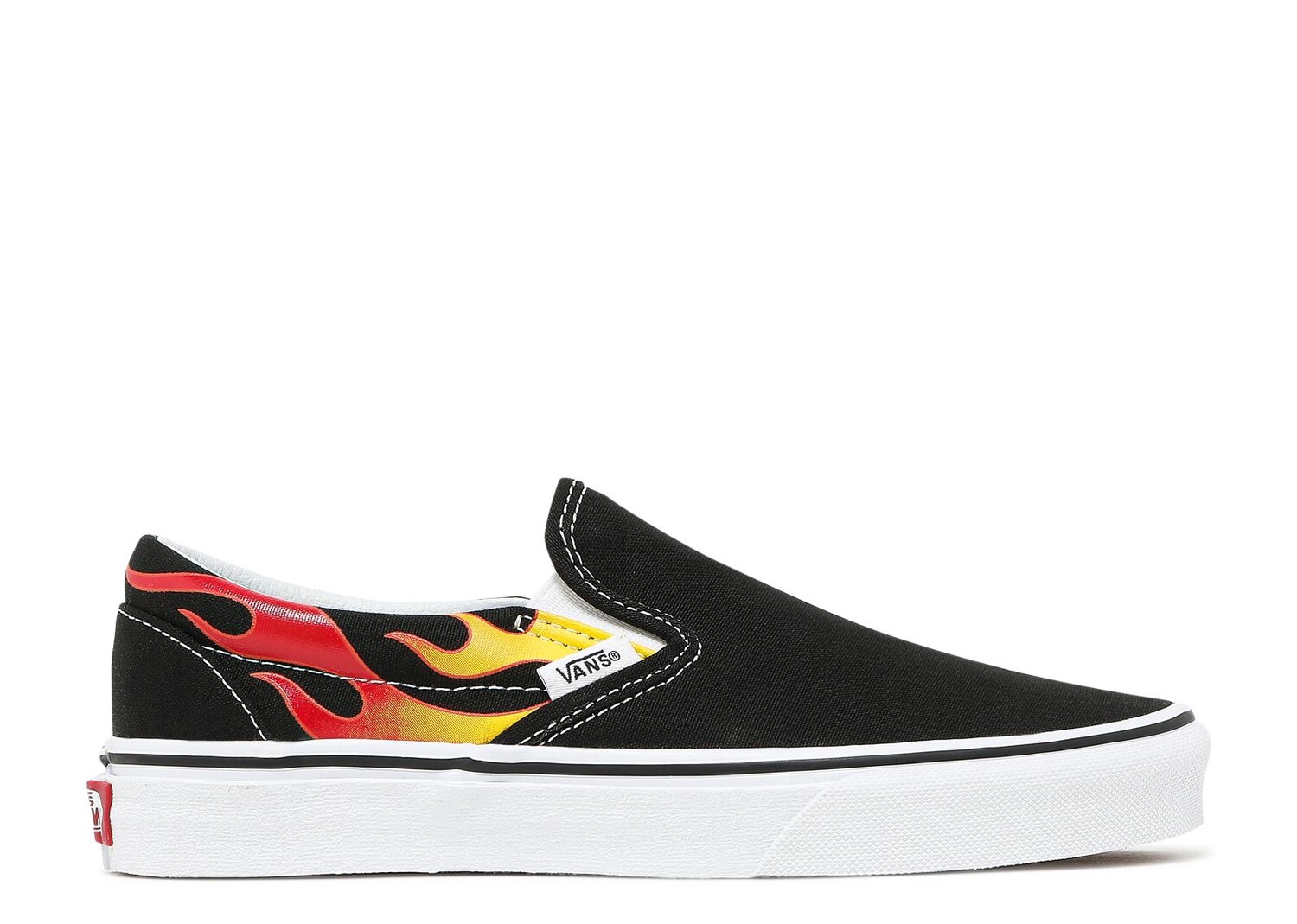 

Кроссовки Vans Classic Slip-On 'Flames', черный