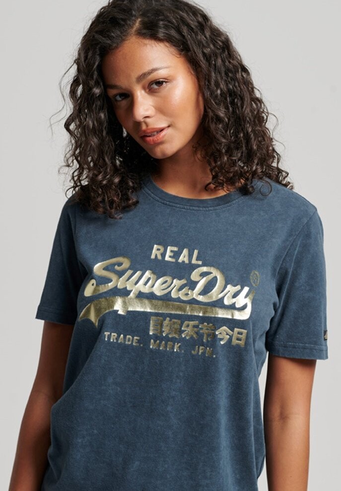 

Футболка с принтом Superdry, Серый