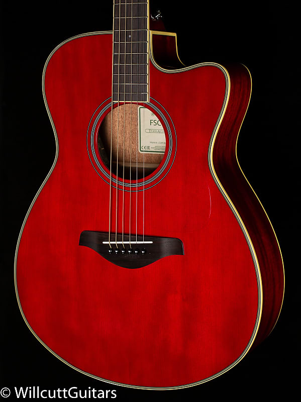 цена Акустическая гитара Yamaha FSC-TA TransAcoustic Ruby Red