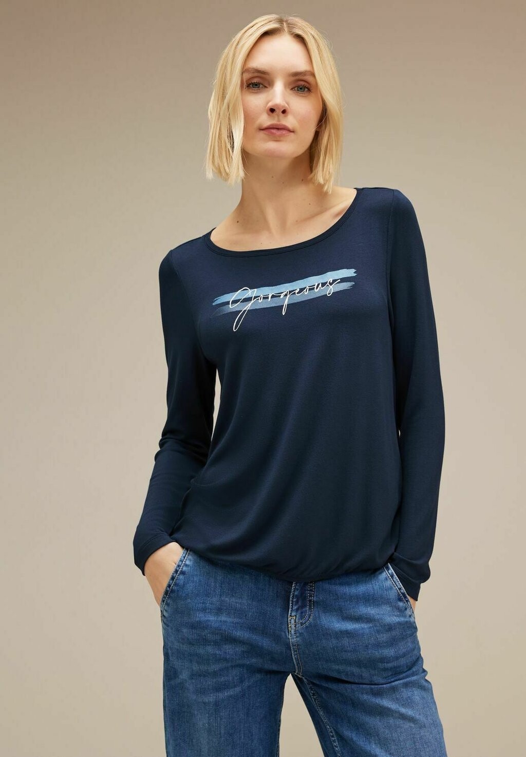 

Рубашка с длинным рукавом Street One, цвет blau