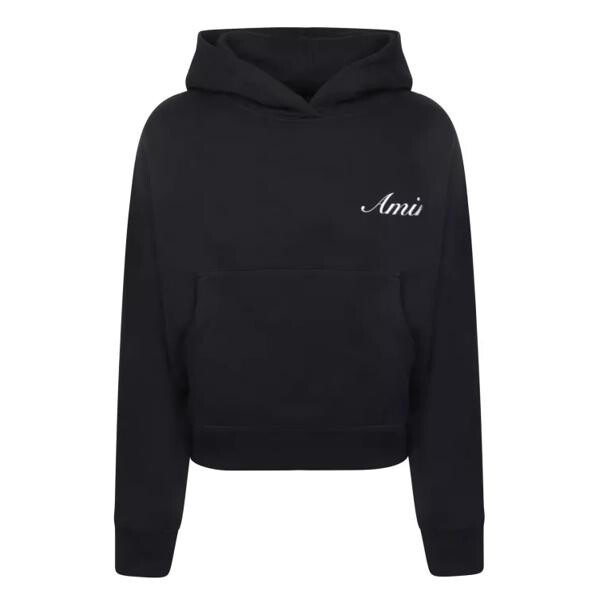

Футболка cotton logo hoodie Amiri, черный
