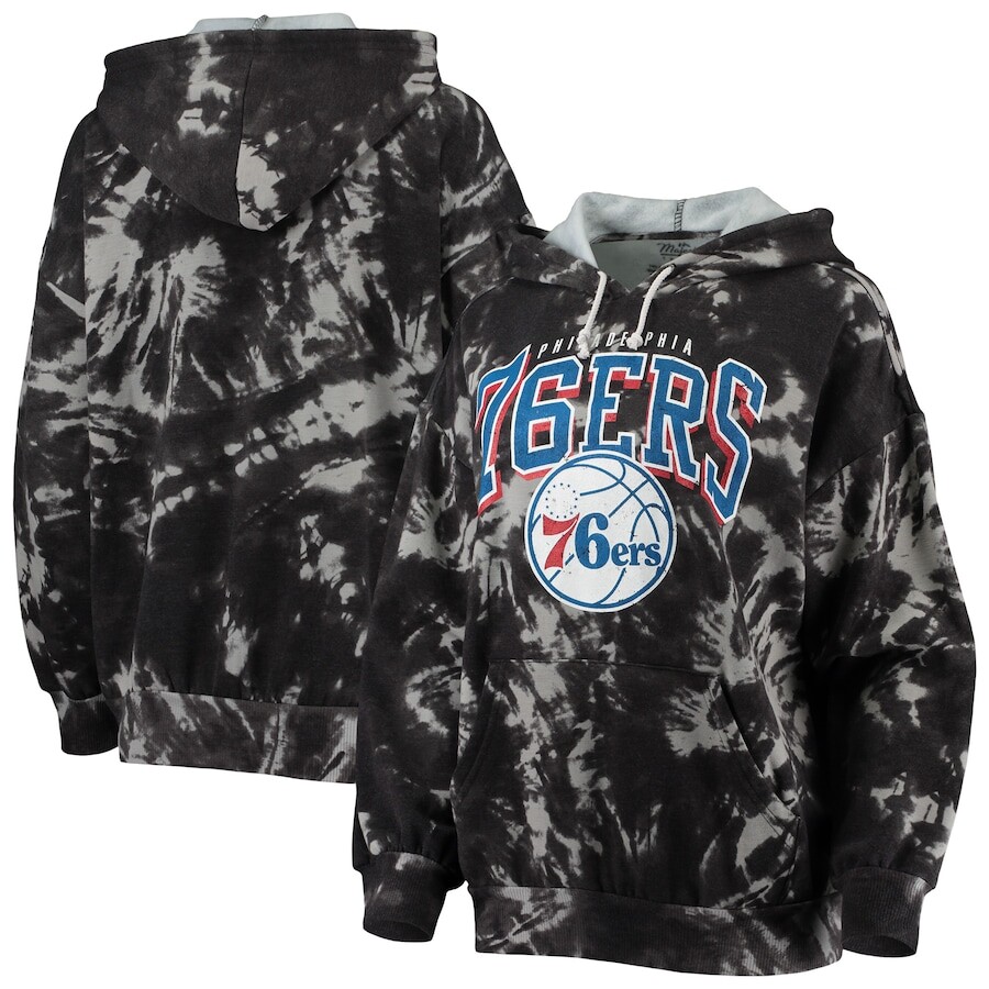

Пуловер с капюшоном Majestic Threads Philadelphia 76Ers, черный