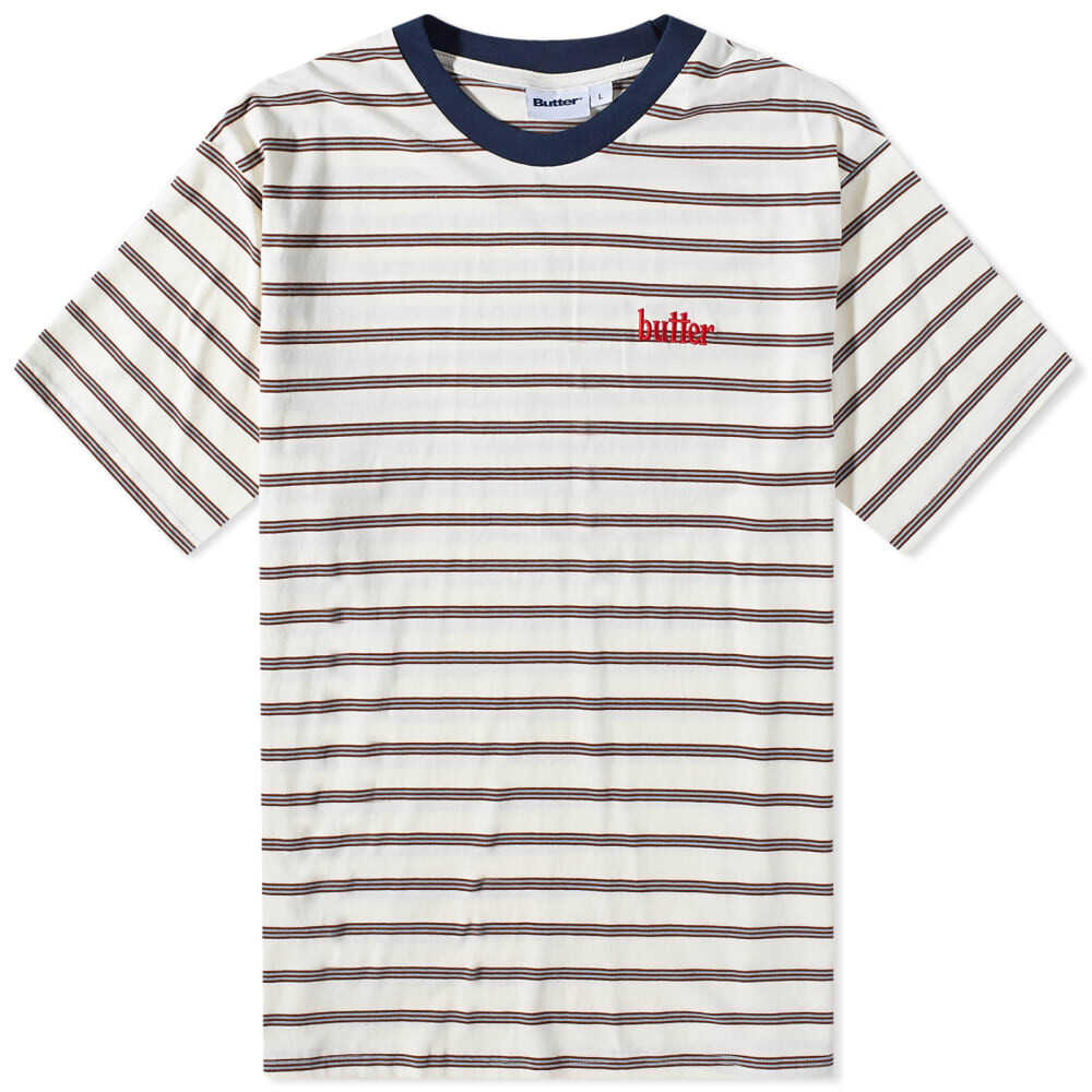 

Футболка в полоску Butter Goods Hyde, белый