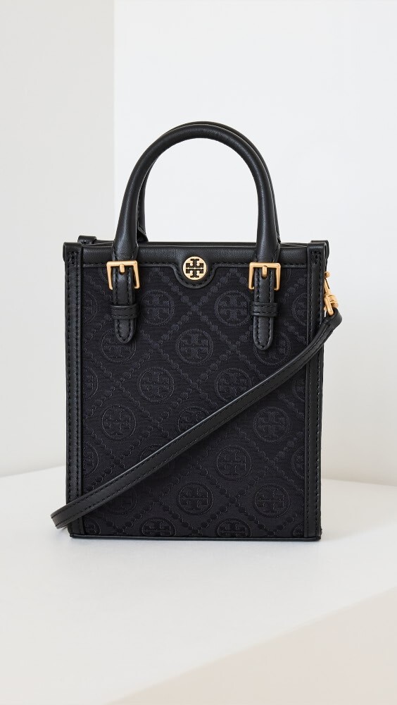

Сумка-тоут Tory Burch T Monogram Mini, черный