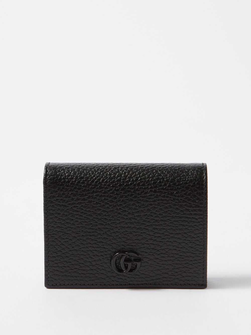 

Картхолдер petit marmont из зерненой кожи Gucci, черный