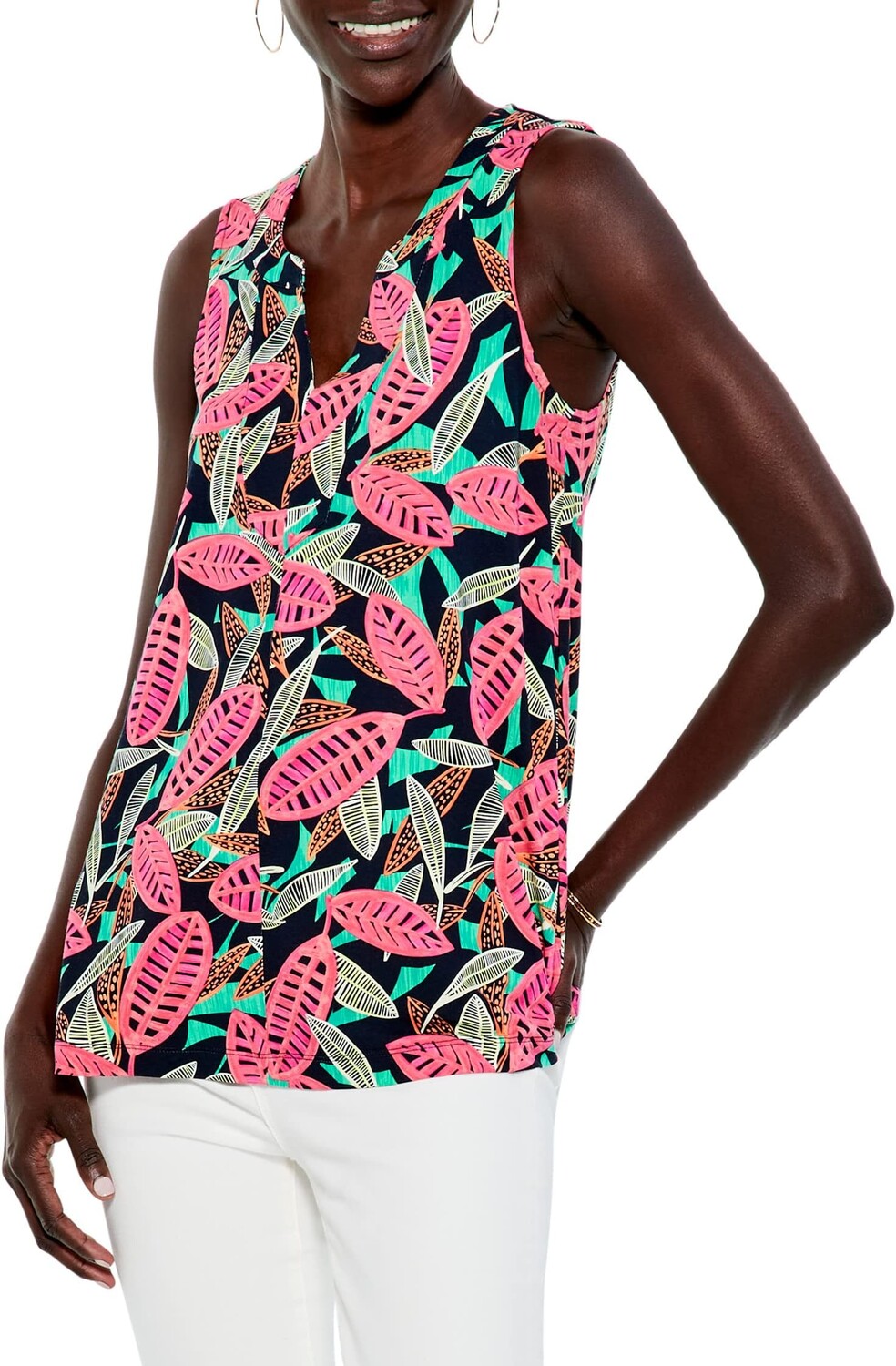 Топ Colorful Canopy Tank NIC+ZOE, цвет Pink Multi