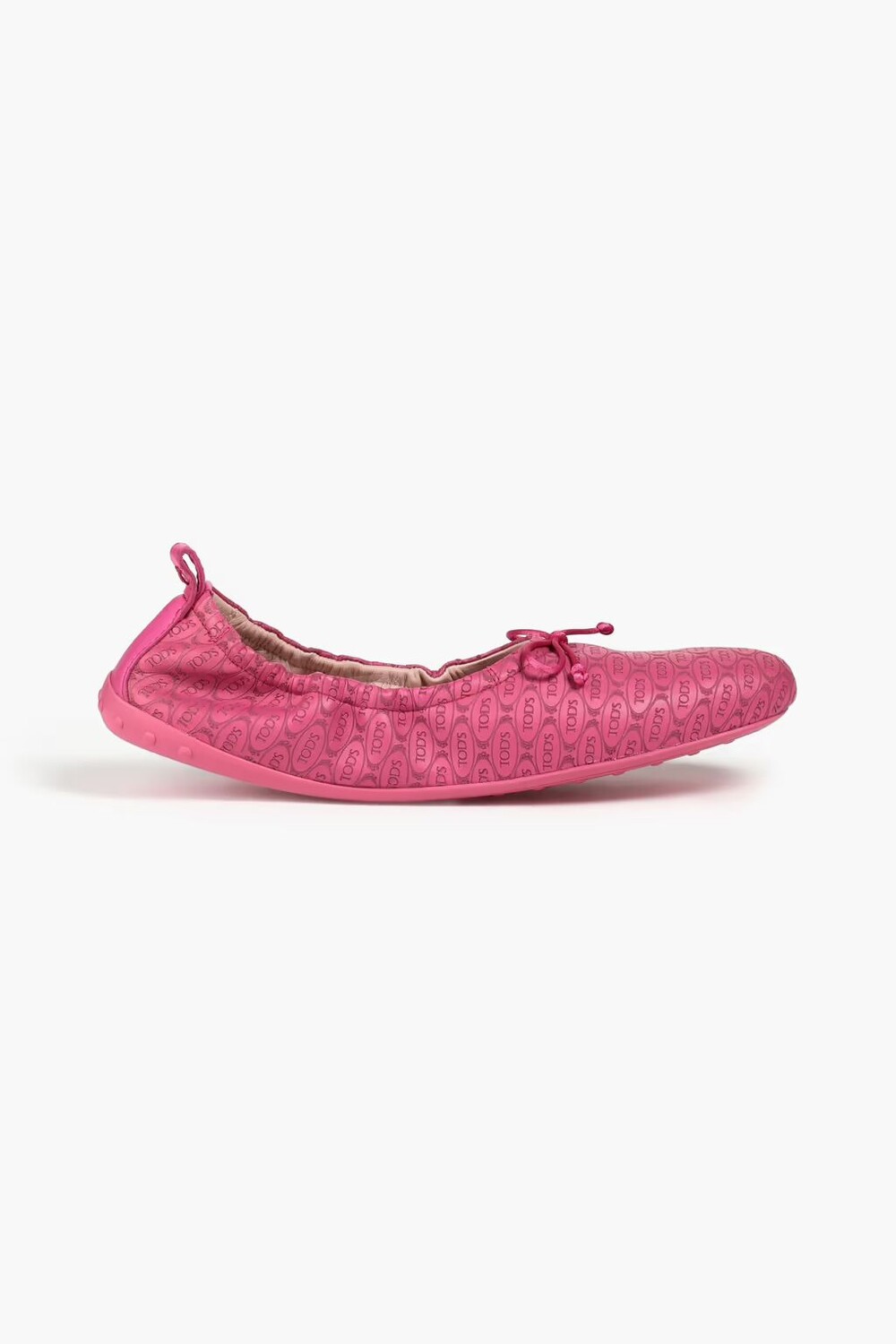 

Балетки из тисненой кожи Tod'S, фуксия