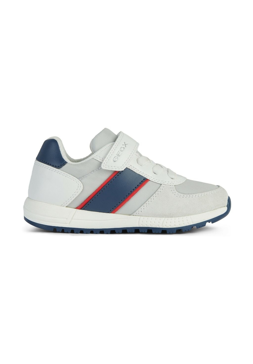 Кроссовки низкие ALBEN Geox, цвет white navy кроссовки низкие basket alben geox цвет beige yellow