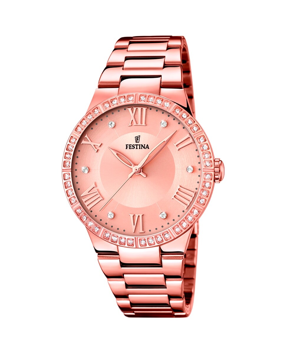 

F16721/2 Boyfriend Collection коричневые женские часы из стали Festina, розовый