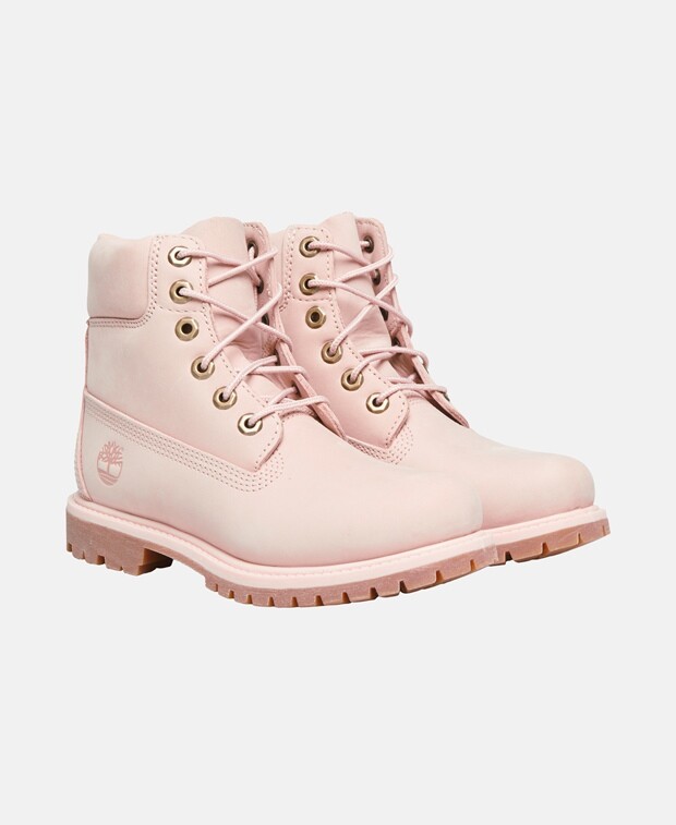 

Ботинки на шнуровке Timberland, розовый