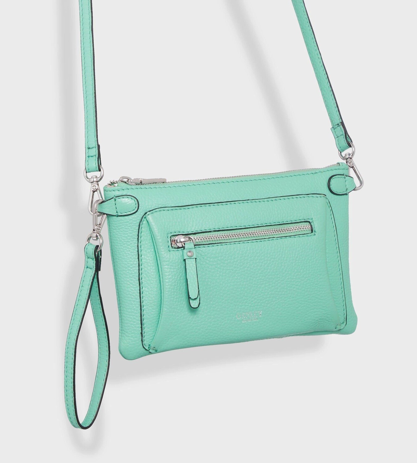 

Рубиновый кожаный клатч через плечо OSPREY LONDON, синий