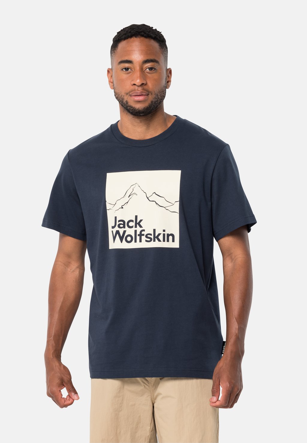 Футболка с принтом Jack Wolfskin, цвет night blue футболка с принтом florell jack wolfskin цвет night blue all over