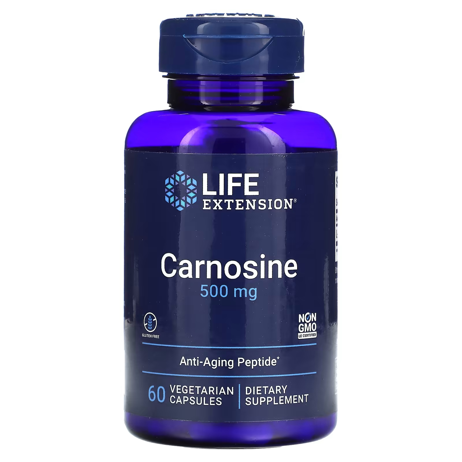 цена Карнозин Life Extension 500 мг, 60 капсул