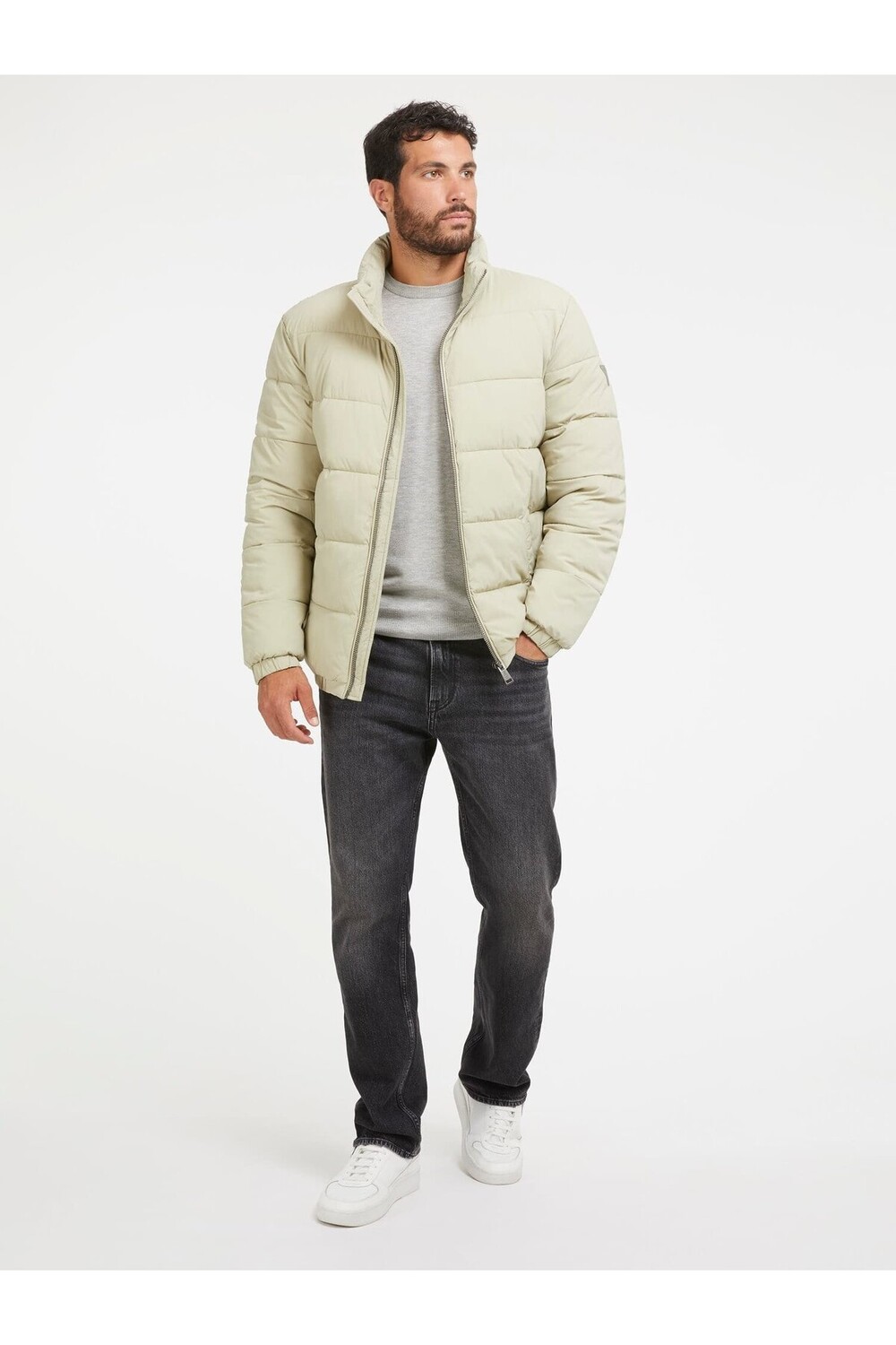 

Мужское пальто стрейч Guess, серый