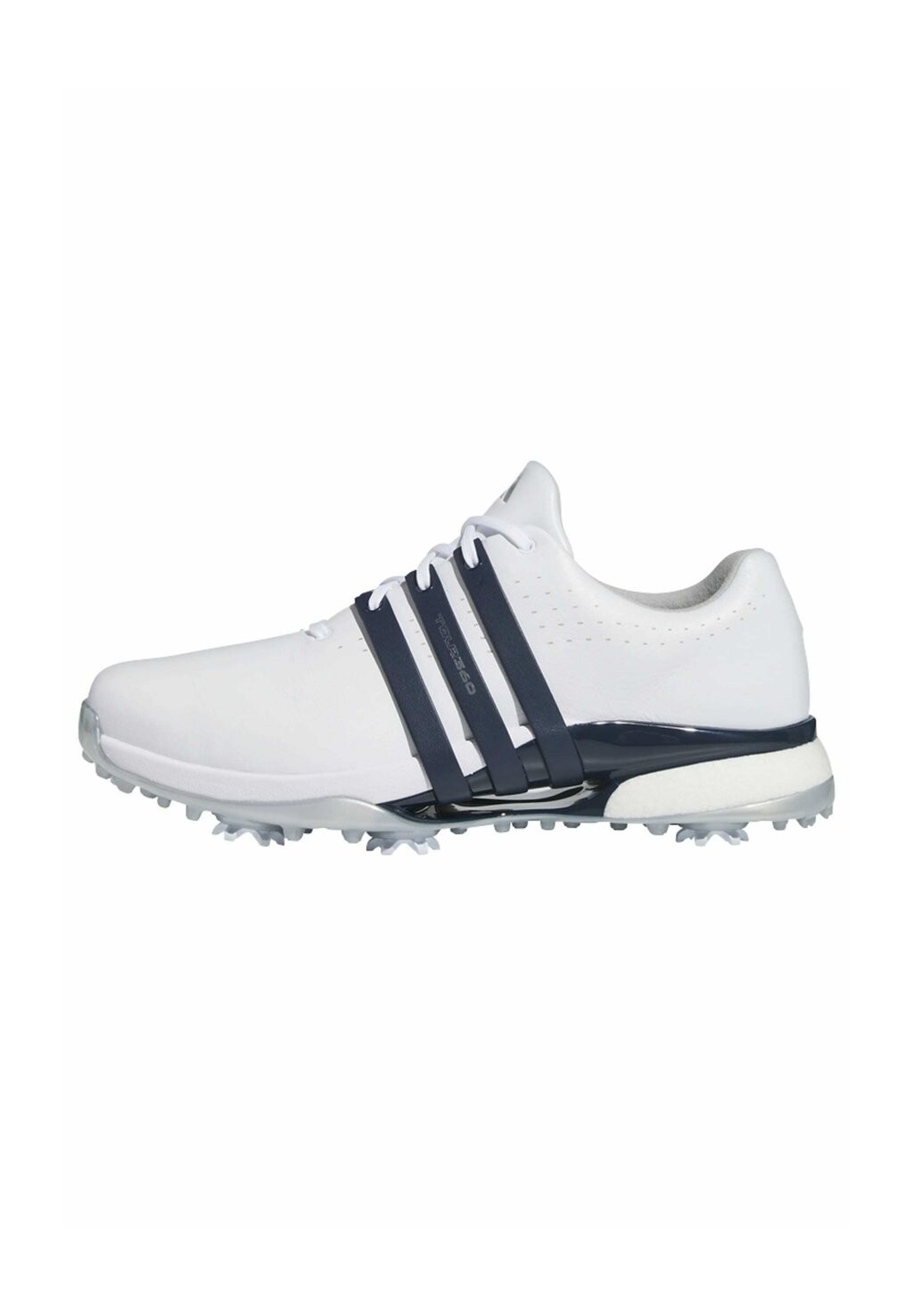 

Кроссовки для гольфа adidas Performance, облачно-белые университетские темно-серебристые металлик Tour360 Wide