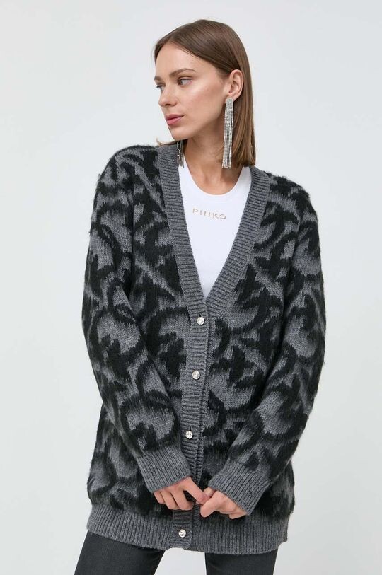 

Кардиган с добавлением шерсти Pinko, серый