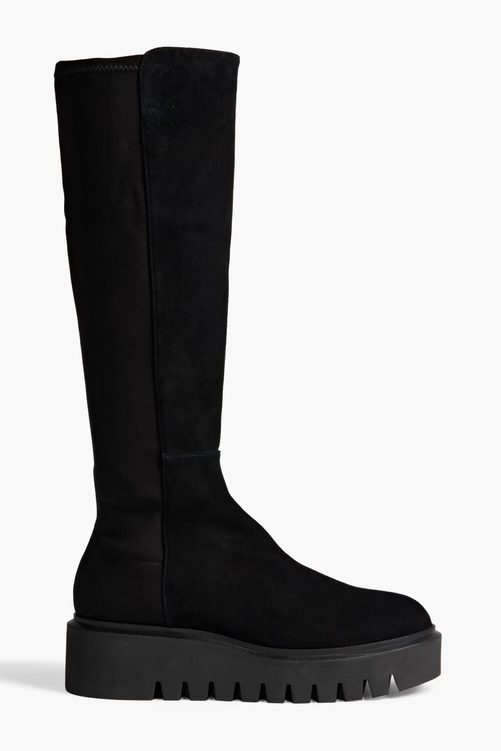

Сапоги шале из замши и неопрена Stuart Weitzman, черный
