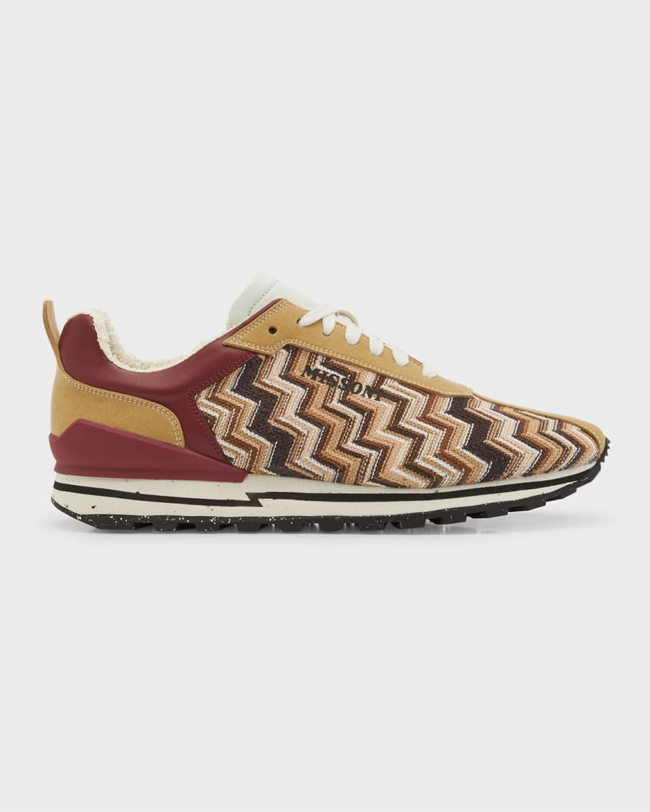 

Мужские беговые кроссовки с зигзагообразной вязкой Missoni