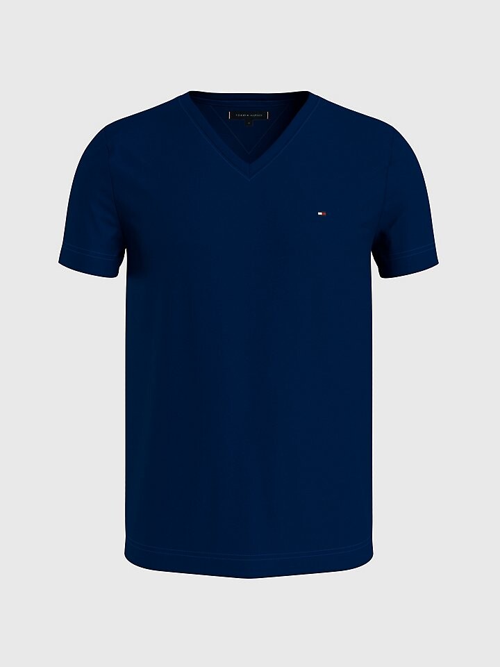 

Футболка Slim Fit Essential с v-образным вырезом Tommy Hilfiger