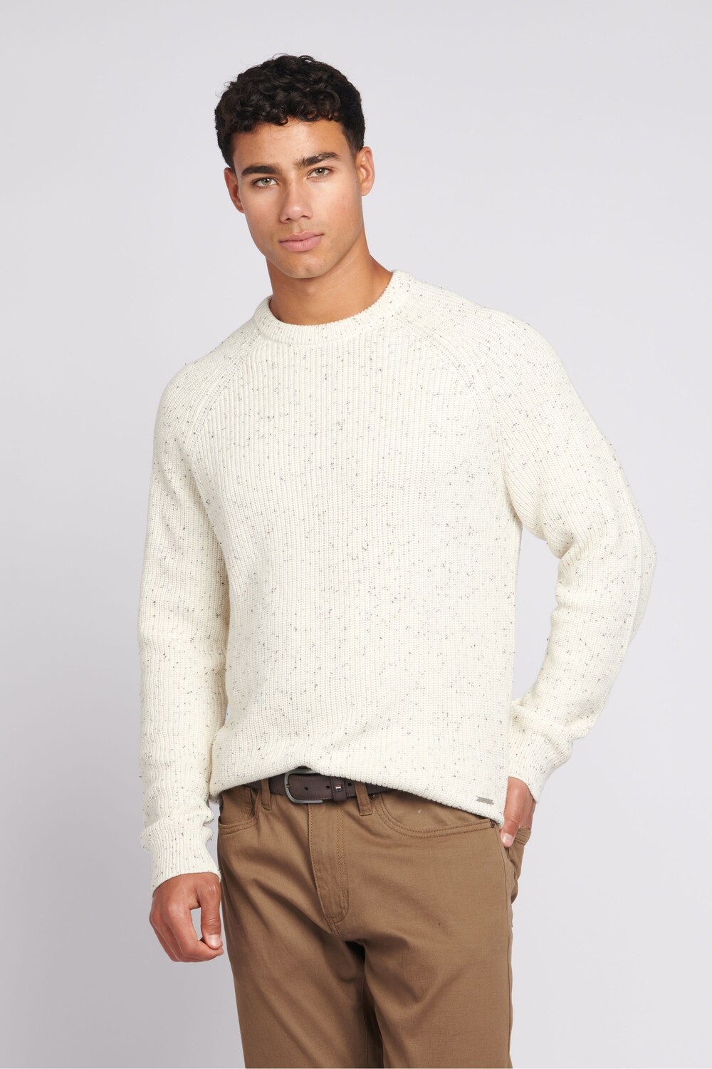 

Мужской вязаный свитер Fisherman Nepp U.S. Polo Assn, бежевый