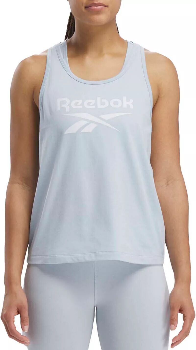 

Женская майка Reebok Identity с большим логотипом, синий