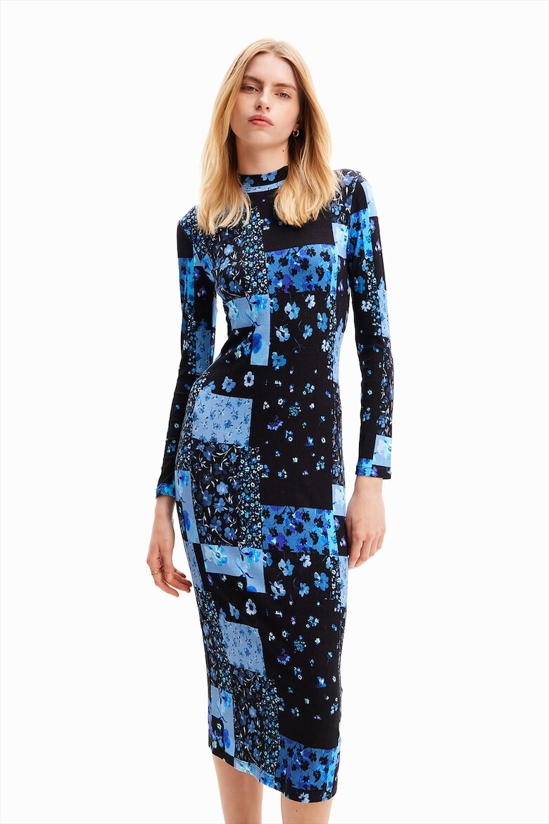 

Цветочное платье Desigual, синий