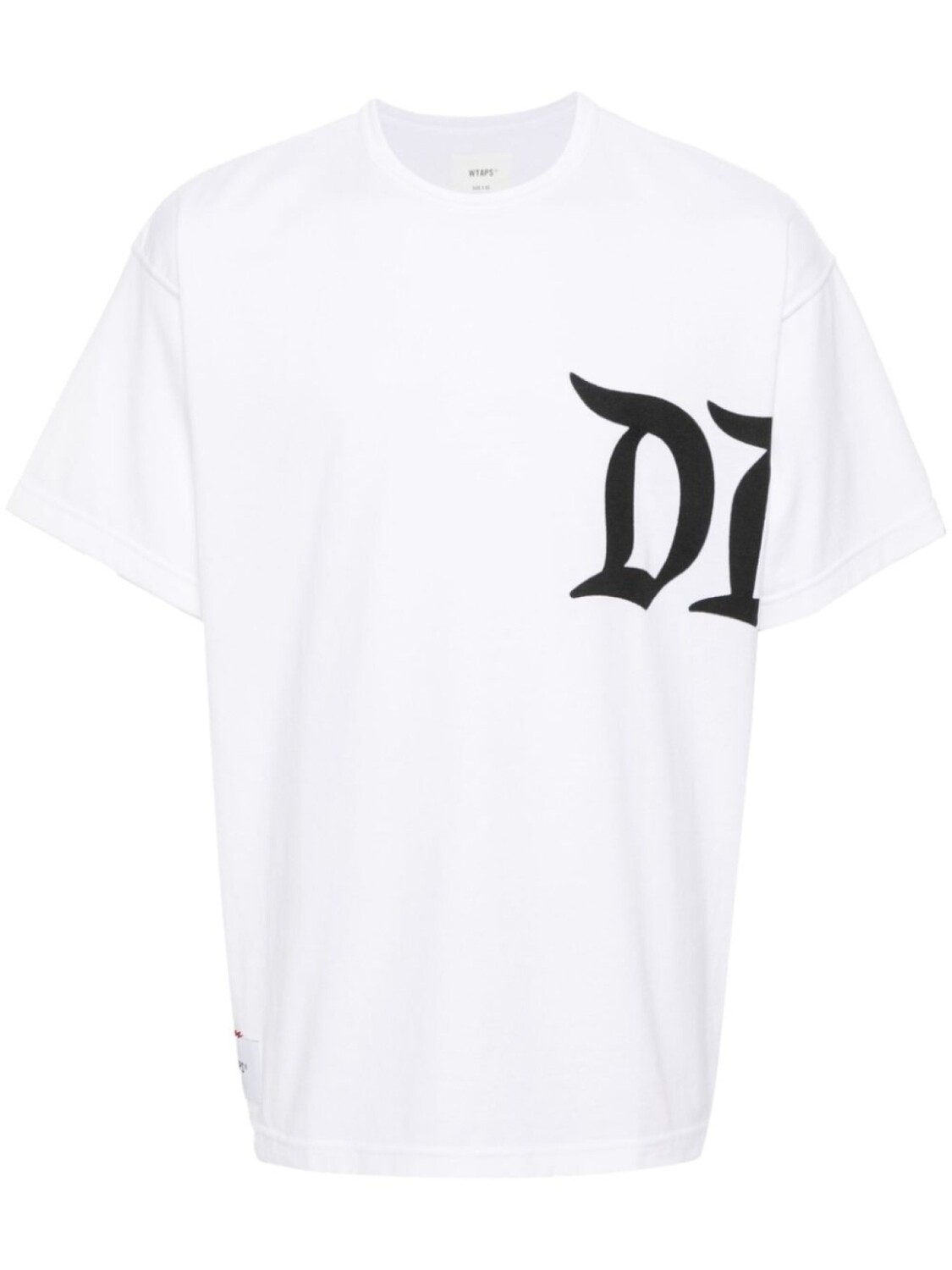 

WTAPS футболка DSQD с приспущенными плечами, белый
