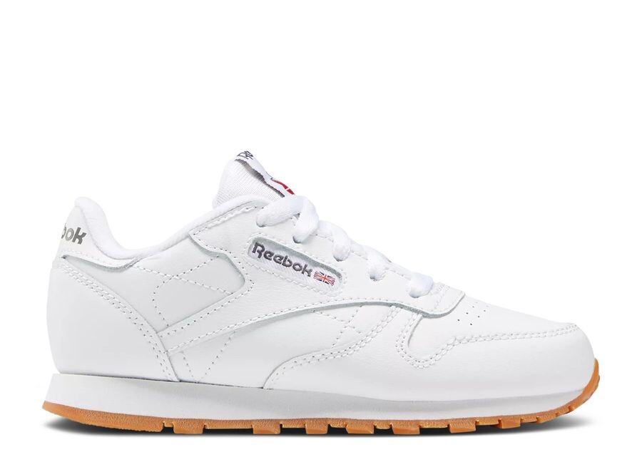 

Кроссовки Reebok Classic Leather Little Kid 'White Gum', белый